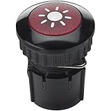Klingeltaster rund 14,6mm Grothe 1522188 Grot Klingeltaster beleuchtbar, rund Knopf, Hülse Aluminium Protact 100 LED, schwarz/rot