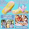 CityComfort Clogs for Girls Garden Shoes Tie Dye Summer Slip On with Strap for Beach Pool Indoor Outdoor Holiday Essentials (1/2 UK, Yellow Tie Dye) #2