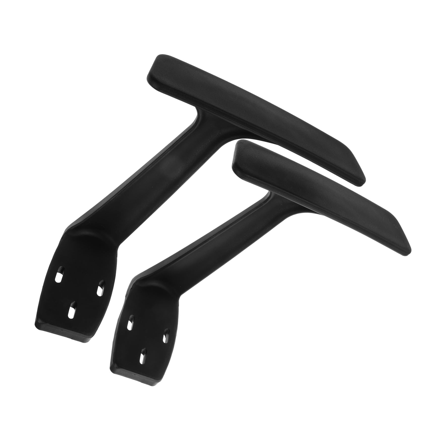 Zerodeko Reposabrazos para Silla de Oficina 1 Par, Plástico Negro