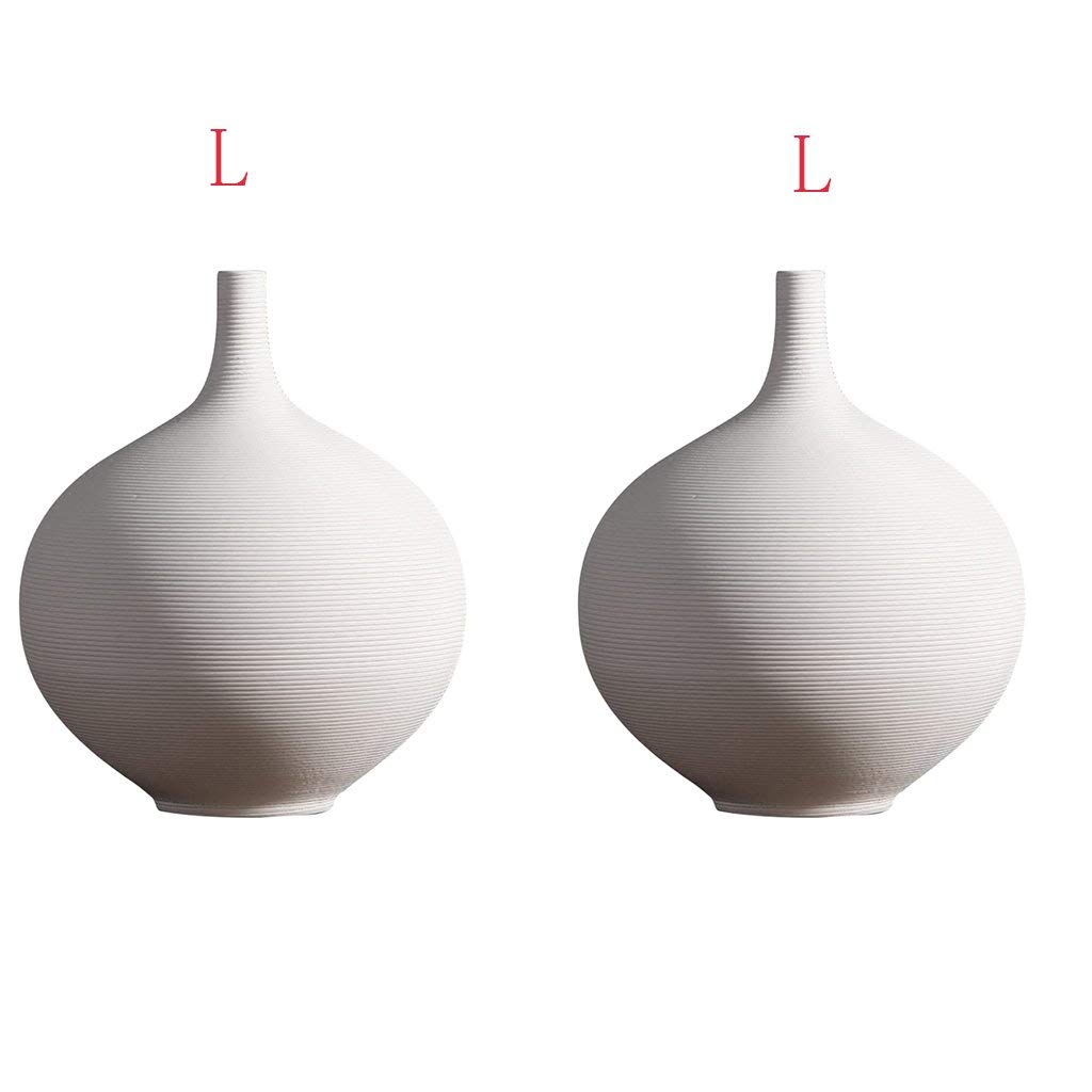 2 vasi in ceramica per fiori, da tavolo, decorazione per matrimoni, idea regalo, misura L