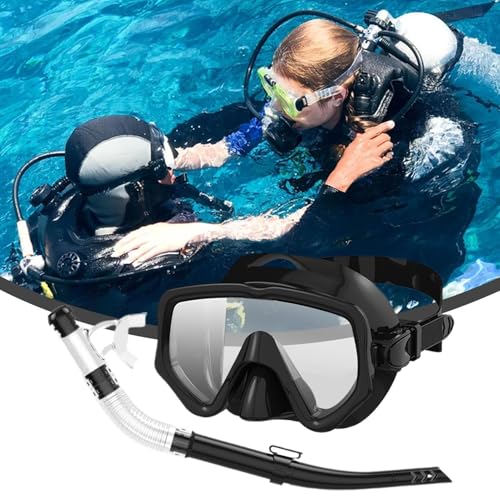 Gafas de silicona de visión amplia con esnórquel seco integrado 2