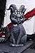 Nemesis Now Figurine Decor, Detailed Hand-Painted Polyresin, Black - Pawzuph Horned Gothic Satanic Cat