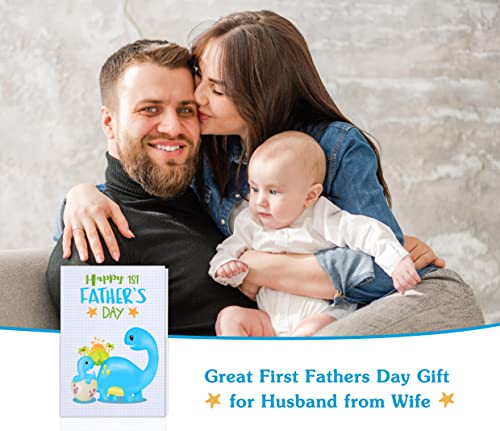 Whatsign Happy 1St Fathers Day Card First Fathers Day Greeting Cards For Father To Be New Dad First Time Fathers Soon To Be Dad To Be Father's Day Gift Cards From Wife Baby Son Girl Daughter #TOP2