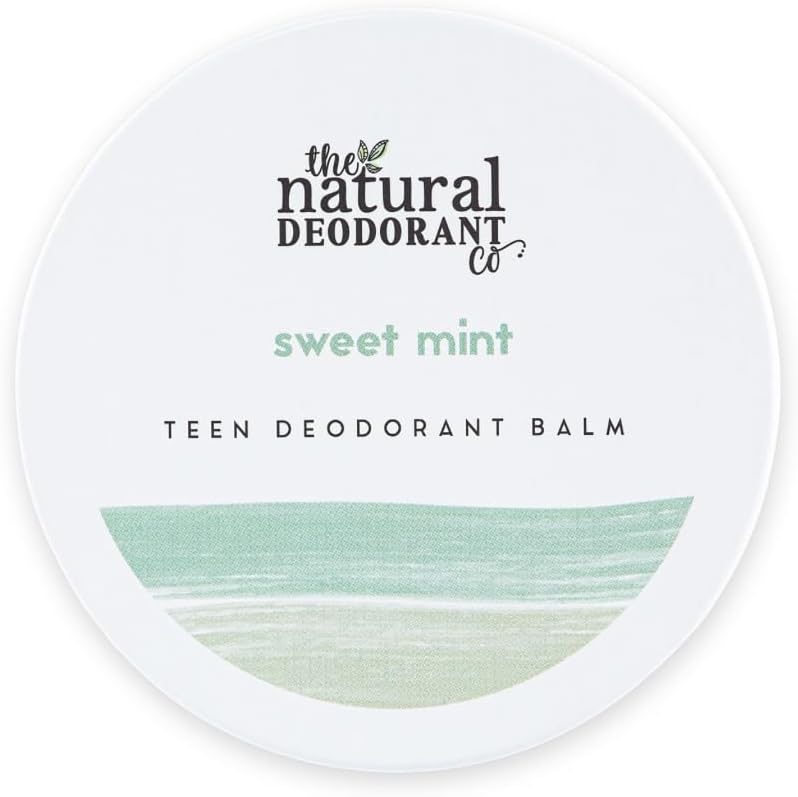 The Natural Deodorant Co, Teen Deodorant Balm Sweet Mint 55g, For Teens or Tweens, Aluminium Free, Plastic Free The Natural Deodorant Co, Teen Deodorant Balm Sweet Mint 55g, For Teens or Tweens, Aluminium Free, Plastic Free
