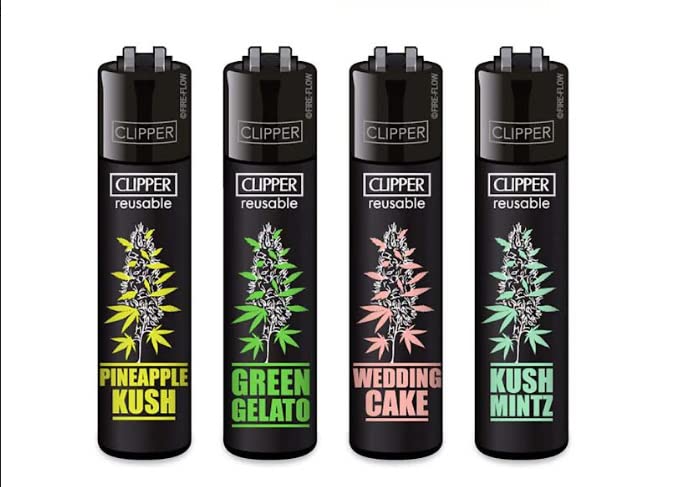 Plantz #6 (Strains) Clipper Lighters - Set Of 4