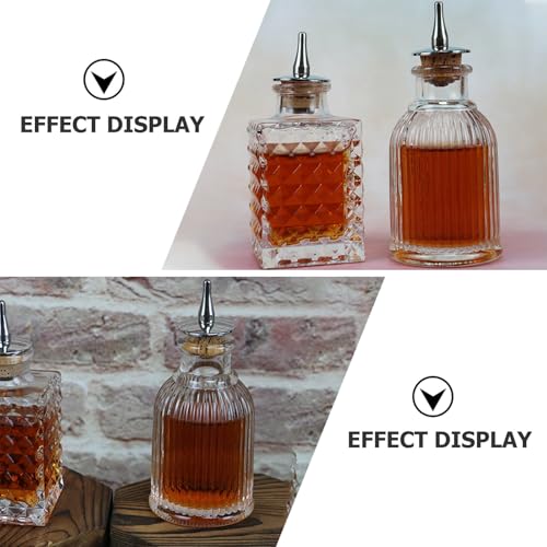 Bouteilles à bitters verre flacons rétro cocktail accessoires de barman