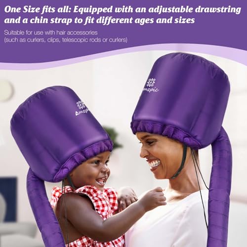 Acessório para secador de cabelo com capô – faixa de cabeça integrada para acelerar o tempo de secag