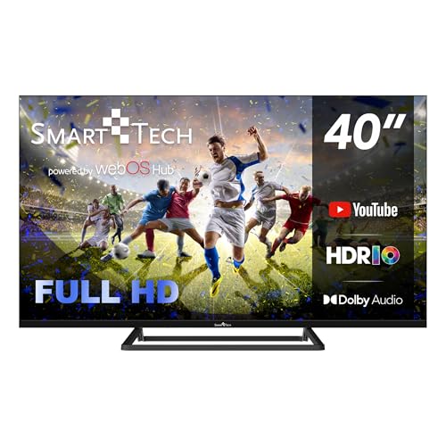 Smart Tech TV LED Full HD 40' (100 cm) Smart TV Web OS-40FW01V3- Molotov, Netflix, Prime Video, Disney+ 3xHDMI - 2xUSB -Dolby Audio