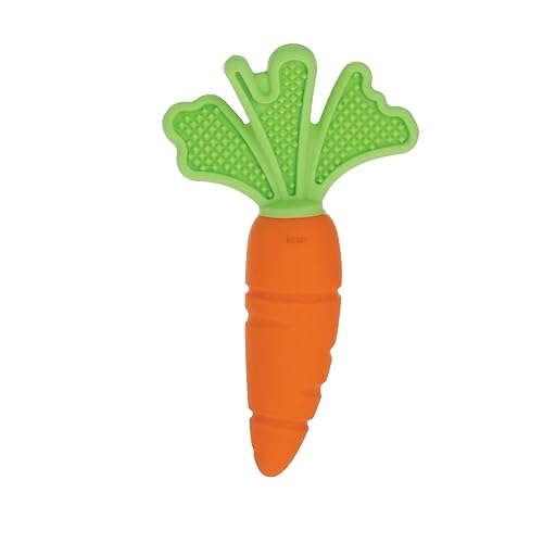 Miniatura 7 de Nuby NanaNubs - Cepillo de dientes masajeador de plátano y mordedor de zanahoria, paquete de 2, juguetes de dentición para bebés durante más de 3