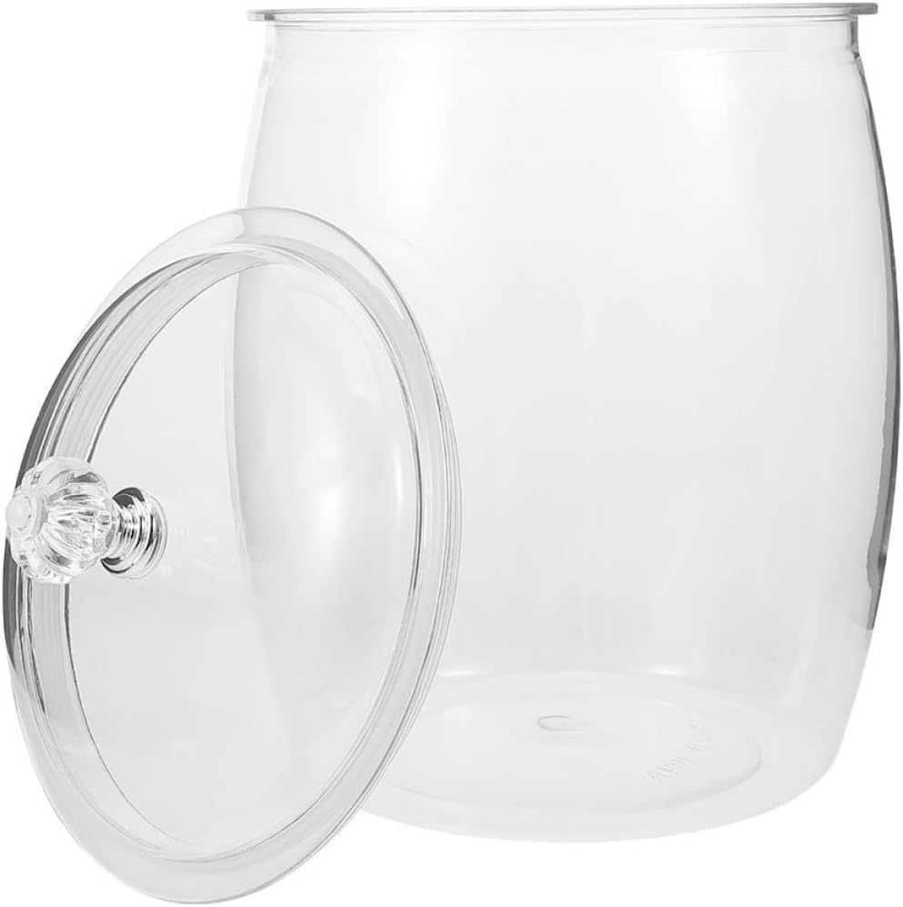 Plastic Cookie Jar and Airtight Food Storage Canister with Lid 6.5l Plastic Tea Coffee Sugar Container for Kitchen Organization and Home Use Random Color