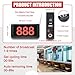 Queue Calling System Restaurant Pager Waiting Number Calling System Queue Management System Loud Speakers 3-Digit Display Call Host Display Screen Counter Caller for Restaurant/Cafe/Clinic/Bank