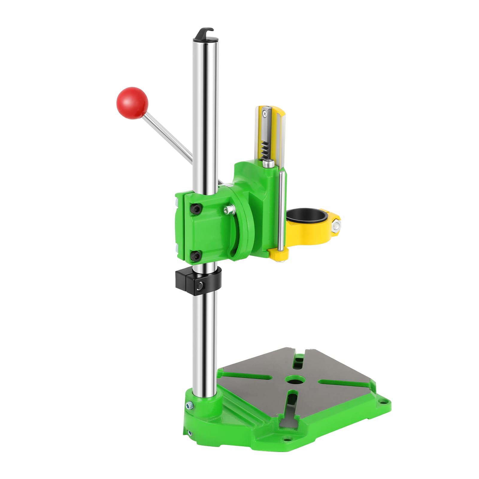 Multifunction Drill Press Floor Stand, 90 Bench Drill Stand Press Bench Stand, Pillar Drills Table Holder with Adjustable Height, 38-43mm Clamp Diameter, for Electric Drill Workbench