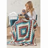 Herrschners Cherry Blossom Afghan Crochet Kit
