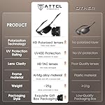 ATTCL Men's Fashion Driving Polarized Sunglasses for Men - Al-Mg metal Ultralight Frame - Image 4