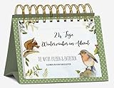 Korsch Calendario de adviento de 24 días en la mesa Adviento, tamaño: 19 x 14 cm, espiral con 24 tarjetas de felicitación navideña