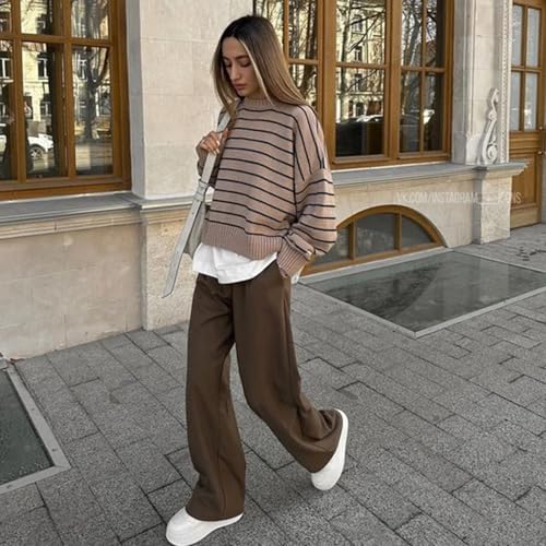NEW YOUNG 3 Pack Women's Wide Leg Pants with Pockets High Waist Loose Sweatpants Casual Lounge Yoga Workout Palazzo - Image 4