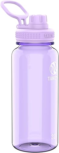 Takeya Tritan - Botella de agua deportiva con tapa de boquilla, sin BPA y apta para lavavajillas, botella reutilizable con asa de tapa, botella de