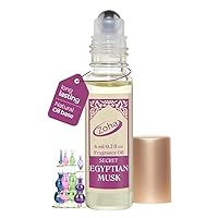 Vista 6 de Zoha Egyptian Musk - Perfume de aceite egipcio para mujeres y hombres, aceite de perfume limpio sin alcohol, 0.3 fl oz