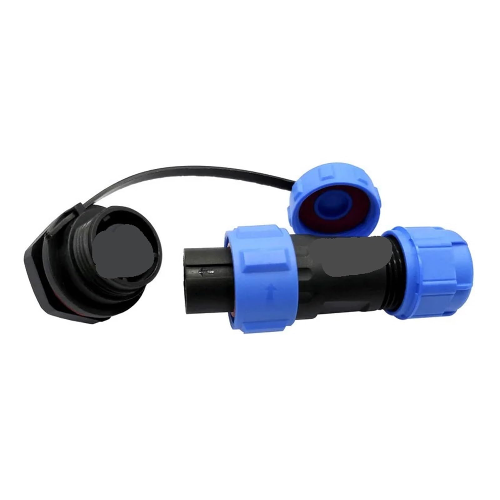 Conector estanco SP1310 con aislamiento IP68 de 4 pines contra humedad extrema