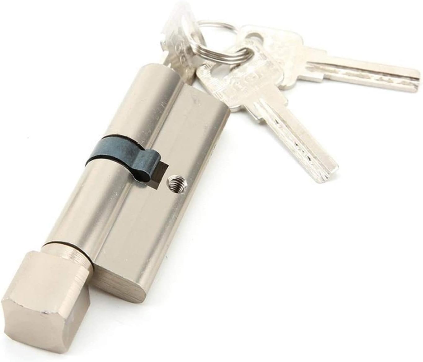 Thumb Turn Euro Cylinder Lock,Lock Cylinder 70mm Aluminium Alloy Security Home Door Lock Cylinder with 3 Keys Safety Lock Door Barrel Lock