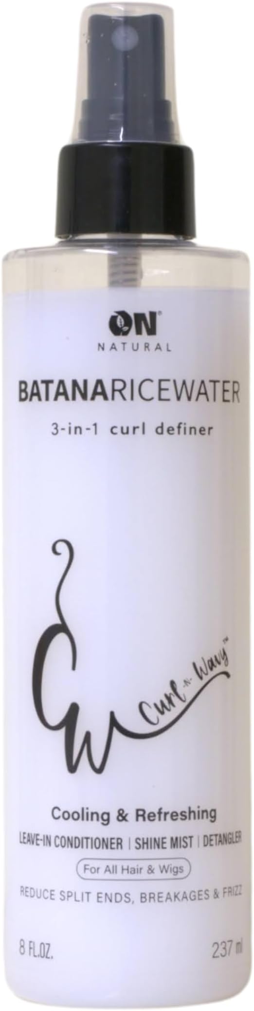 On Natural Curl-N-Wavy 3-in-1 Curl Definer (8 OZ, Batana Rice Water)