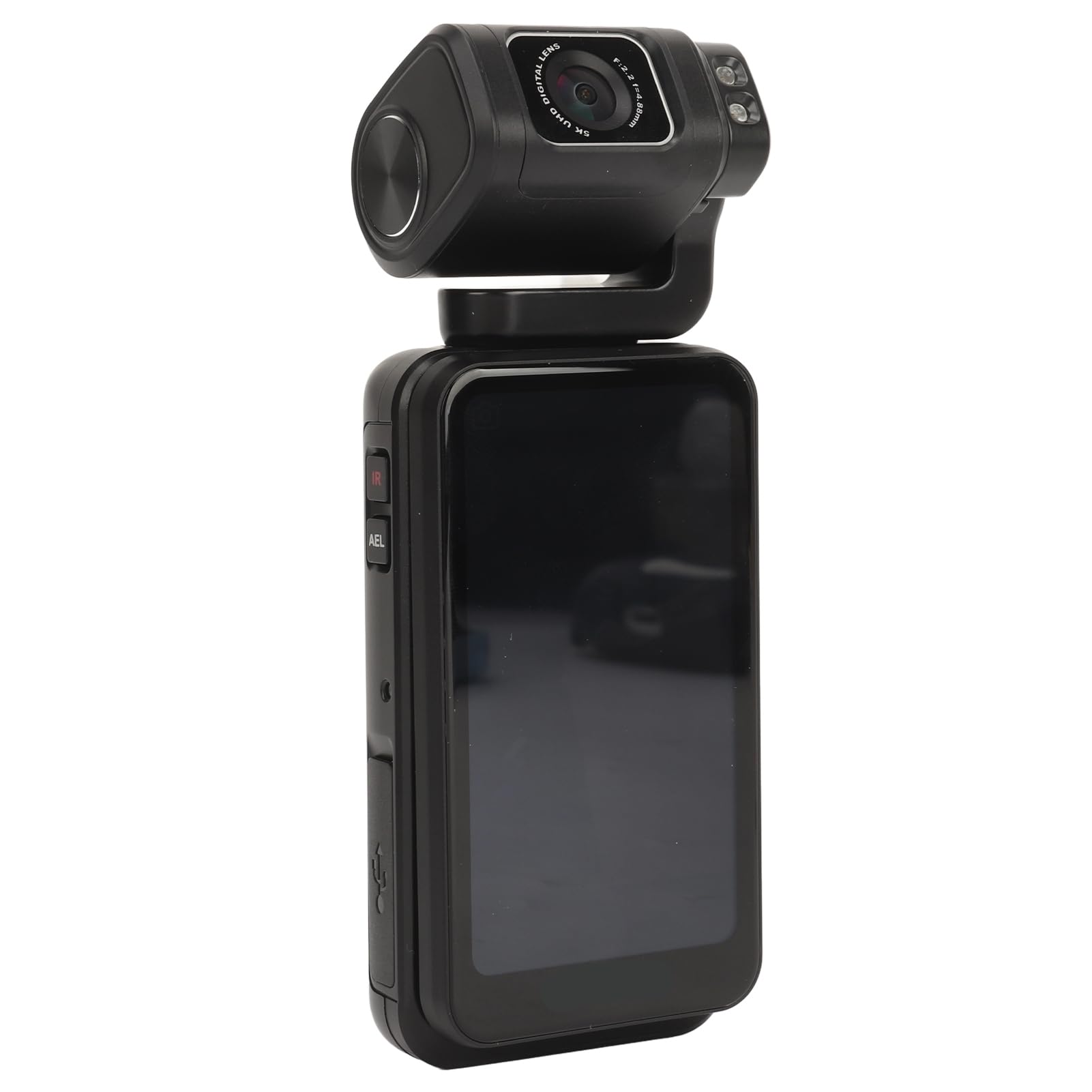 Videocamera 5K, videocamera da 36 MP WiFi Vlogging, zoom digitale 10x, touch screen girevole a 120 gradi, grandangolo da 3250 mAh, supporto di archiviazione 64 G