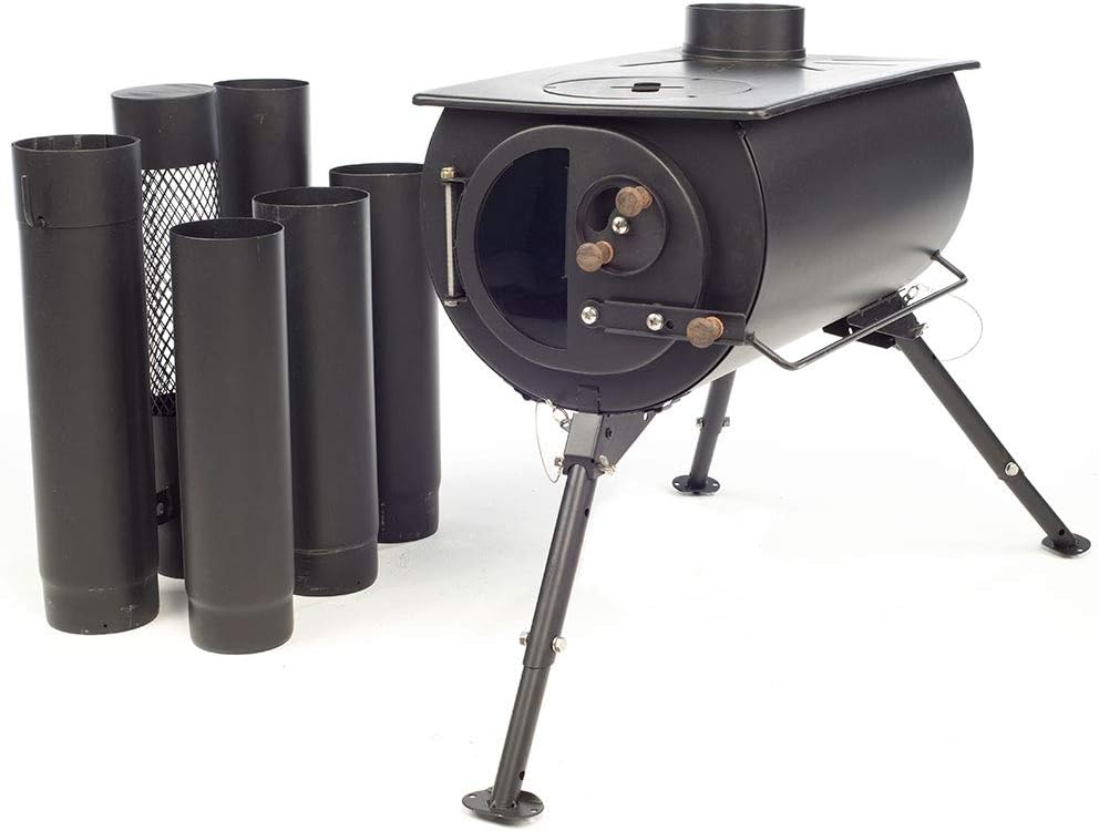 Anevay The Frontier PLUS Stove. Next Generation Portable Log Burning Stove