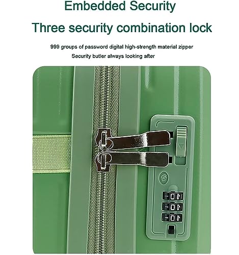 Carry-on Suitcase Luggage Carry On Luggage Rechargeable Function Design Suitcase Ladies Password Boarding Carry-on Suitcases Carry On Luggages,H-14inch (B 16inch)4