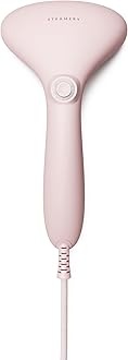 Steamery Handheld Clothes Steamer Cirrus 2, 1500W, UK Plug, Stainless Steel Mouthpiece, 25 Second Fast Heat Up, Garment Wrinkles Remover, Pink