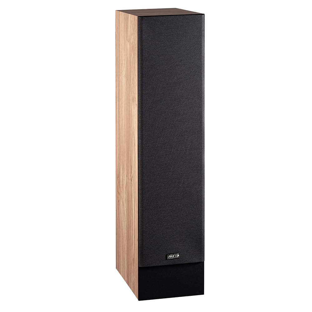 Davis Acoustics Mia 200 Chêne Clair - Colonne 3 Voies/3 Haut-parleurs - Enceinte Vendue à la Paire