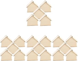 Angoily 20pcs Wooden Piggy Bank, Unfinished Savings Bank House Money Box for Boys Girls Adults to Saving Money, Tip Jar Cash and Change Container
