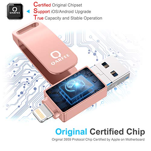 Flash Drive, Photo Stick External Storage Memory Stick Photostick Mobile, Thumb Drive USB 3.0 (64GB, Pink) - Thumbnail 6
