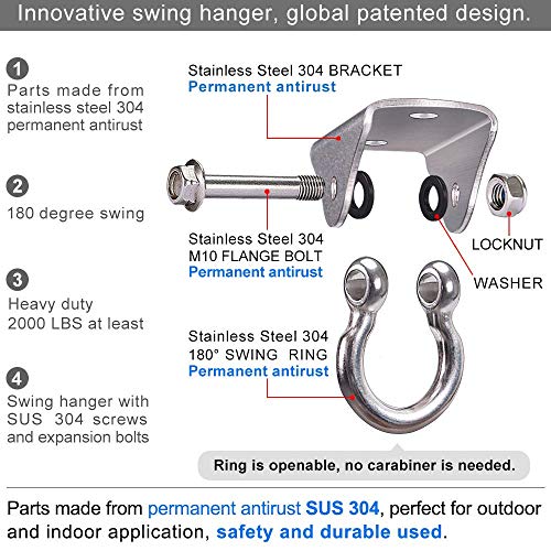 La mejor comparación de Columpios de porche los mejores 10. 6 Columpios de porche marca Arlent (3)