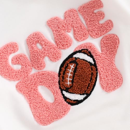 Baby Football Outfits Boy Girl Football Season Romper Long Sleeve Top Sweater Onesie Newborn Clothes2