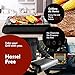 Magic-Mill Electric Smokeless Grill and Griddle Pan for Indoor BBQ in Your kitchen – Digital Temperature Control - Cooking Timer – Built in Fan for Smokeless Grilling