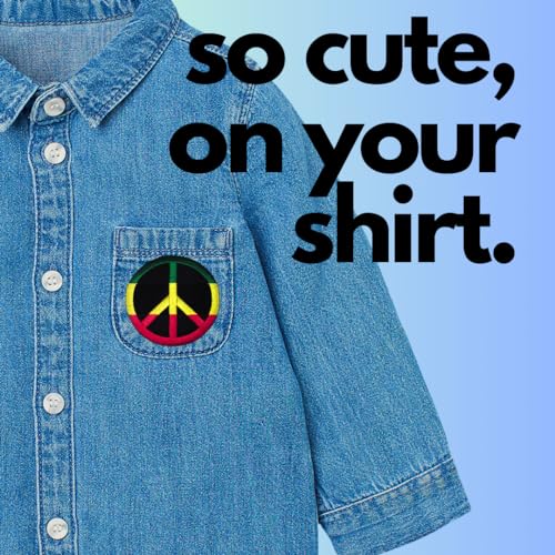 Jamaica Rasta Reggae Patch Peace Sign Peace Applique Embroidery Badge Biker Love Wood Stock Embroidered Sew on Iron on Patch for Backpacks Jeans Jackets Clothing - Image 4