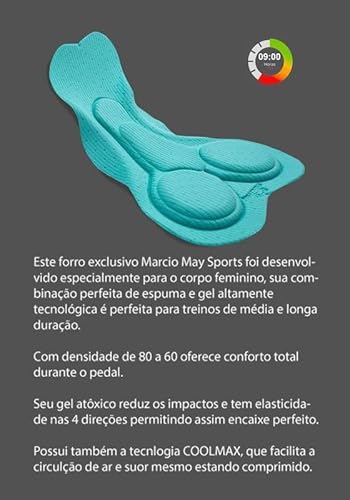 Bretelle Ciclismo Feminino Márcio May Moove Minte