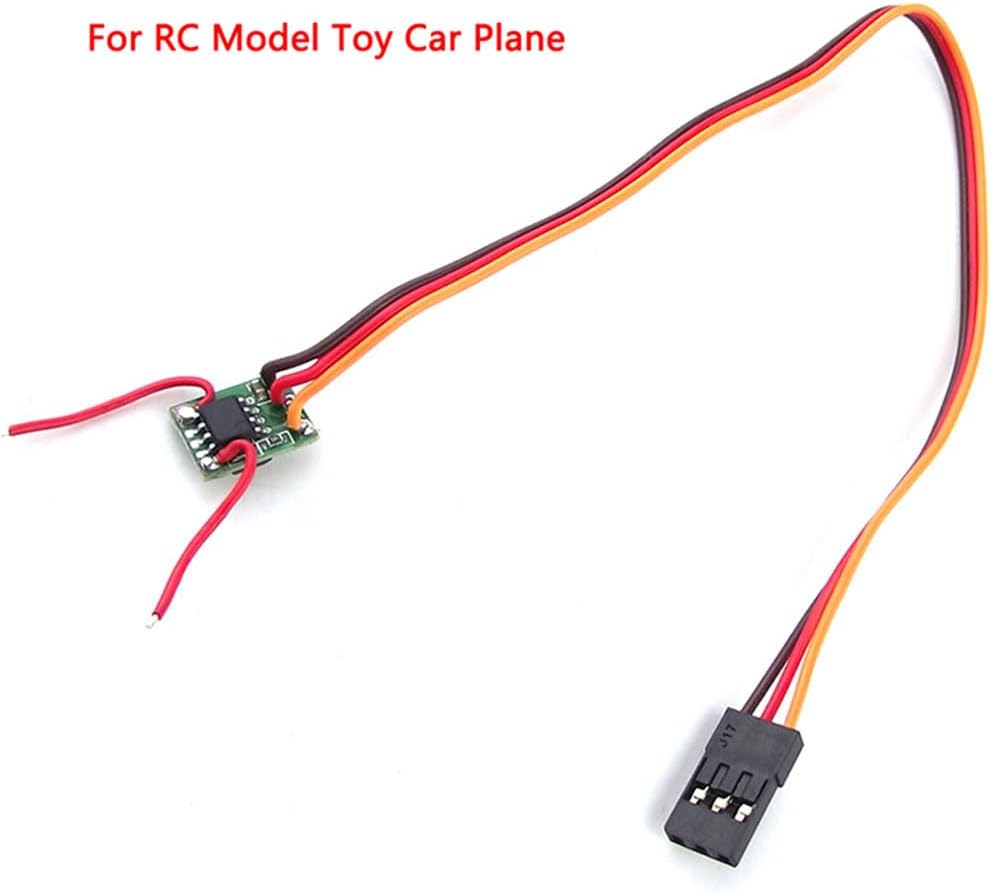 2Pcs Micro 1A Mini ESC DIY Two-Way Forward and Reverse Brushed DC 5V JR Connector ESC for Mini RC Model Aircraft Drones