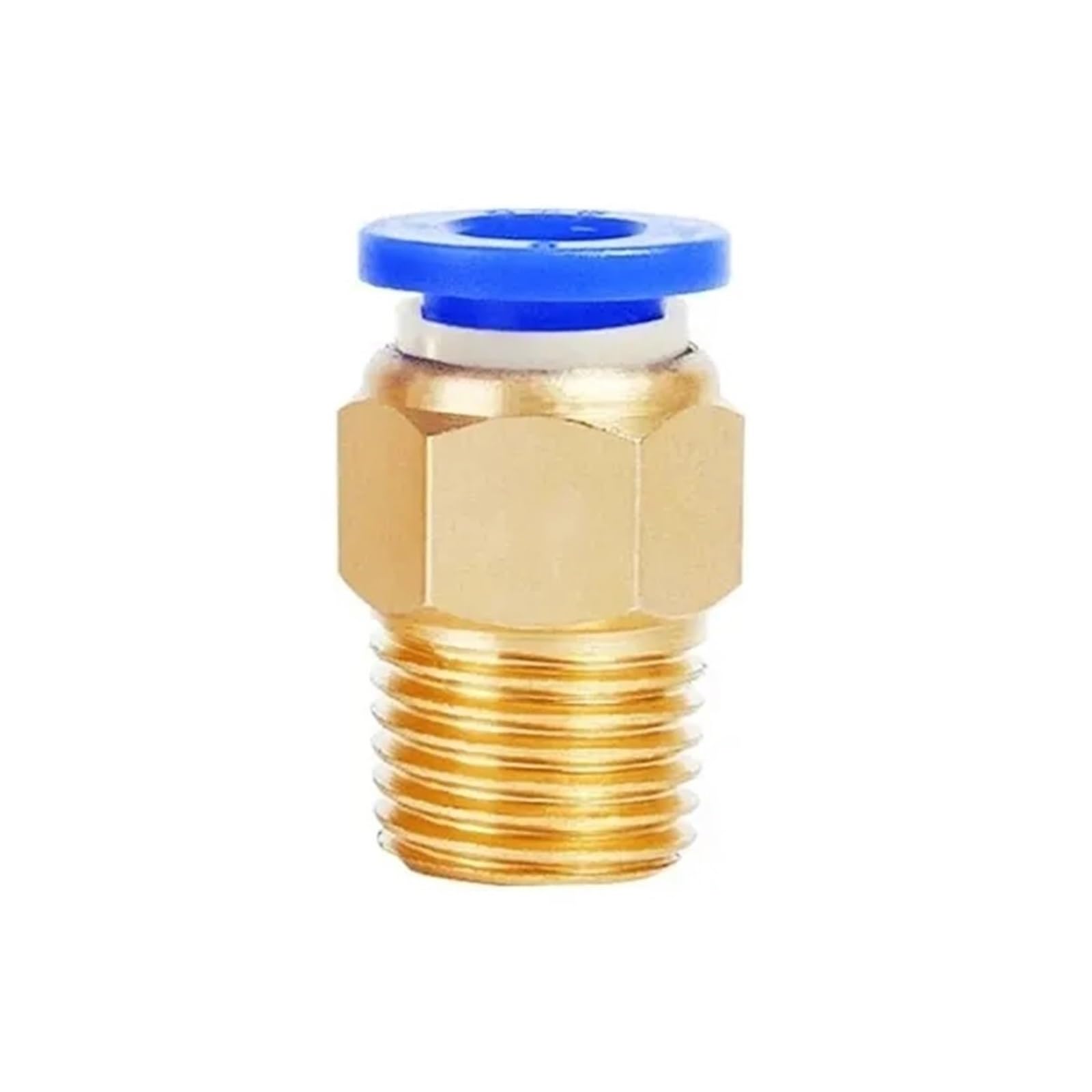 DHVIJA Set Di Connettori Rapidi for Raccordi Pneumatici Da 50 Pezzi - Giunti Con Filettatura Maschio In Ottone for Sistemi Di Aria E Vuoto, Compatibili Con Tubi Da 4 Mm A 12 Mm joyous(6mm,1/4 inch)