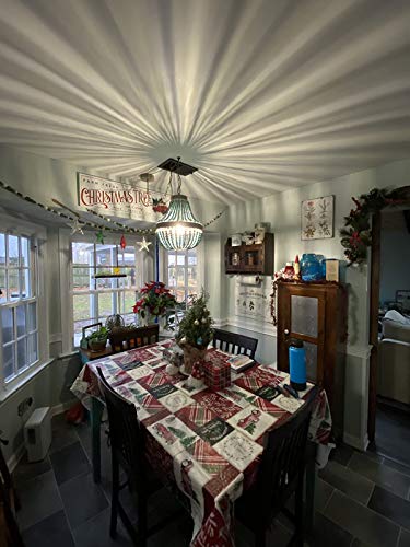 image for Newrays Wood Bead Chandelier Pendant Lights Gray Blue Finishing Retro 