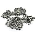 60 Sets 10mm Metal Snap Fasteners Press Stud Rounded Sewing Rivet Buttons Clothing Leather Craft DIY Poppers Black