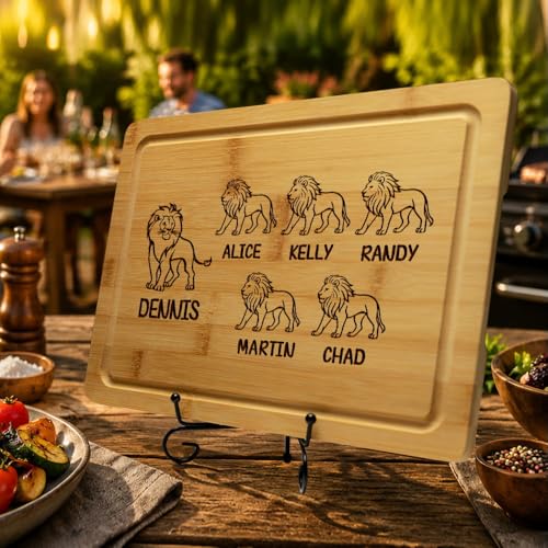 Tabla de cortar personalizada en madera para asado miniatura 5