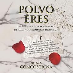 Diseño de la portada del título Polvo eres. Peripecias y extravagancias de algunos cad&aacute;veres inquietos