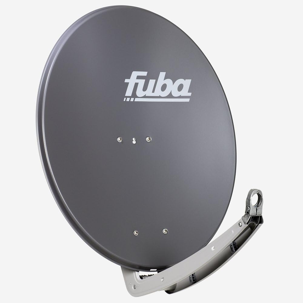 Fuba Sat Anlage 8 Teilnehmer - 2 Satelliten (z.B. Astra/Hotbird) | DAA 780 A Satellitenschüssel 80cm Alu anthrazit (Testergebnis: ausgezeichnet)* + 2X LNB + Multifeed + Multischalter 8 Teilnehmer