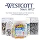 Westcott Gummibänder 80g | Ca. 170 Bunte Gummiringe verschiedene Größen in praktischem Kunstoffbehälter | Vorratspack Haushaltsgummis ⌀ 60mm, 50mm & 38mm | Mind. 60% Naturkautschuk | E-10581 00