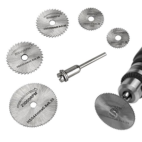 HSS Sägeblätter Schneiden Holz rund Scheiben Dremel Rotary Werkzeug-Set (6 Stück) Cover