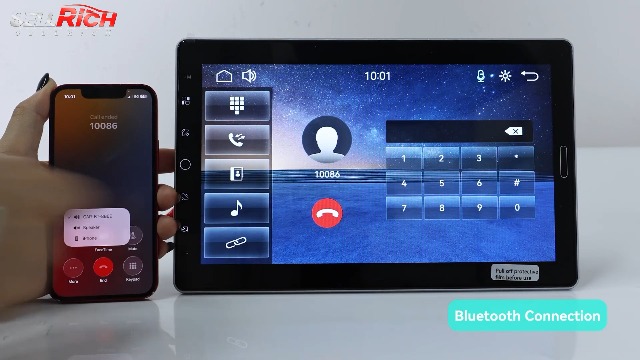 Amazon.com: 10.1 inch Single Din Car Stereo with FM/RDS Wireless