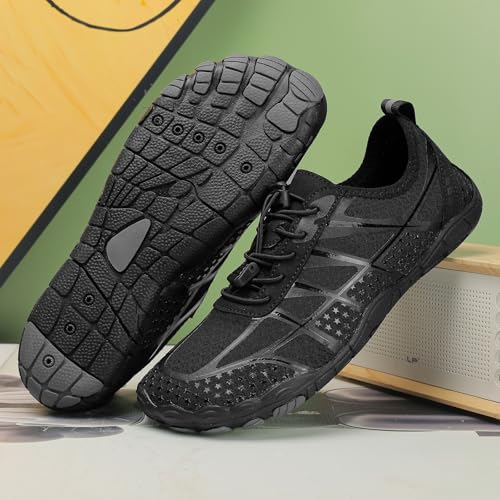 Image of Hike Barefoot Shoes Womens Men,Unisex Barefoot Water Shoes Breathable, Anti-Slip Hiking Footwear for Athletic Wide Toe Shoe Footwear for Hiking, Walking, Running, Yoga, and Water Sports