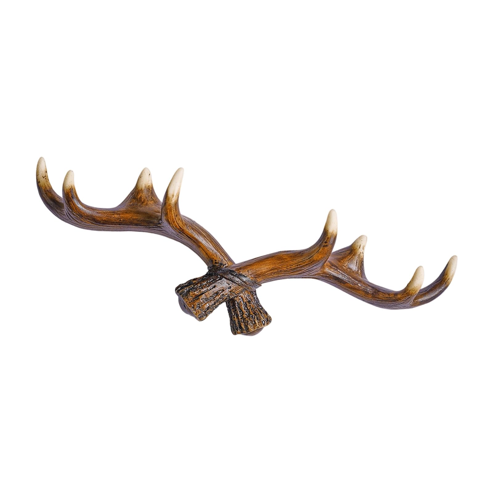 BELOWSYALER Artistic Antler Wall Hook Resin Materials for Keys Towels Hallway Home Decoration Resin Coat Fasteners