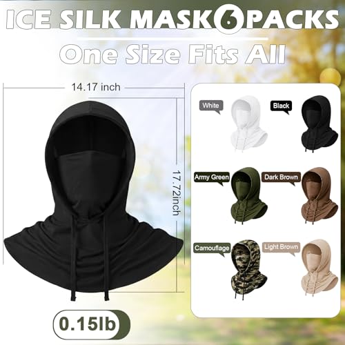 Image of Cooling Balaclava Face Mask Breathable Full Head Mask Sun Protection Neck Cover UV Face Cover for Men Women